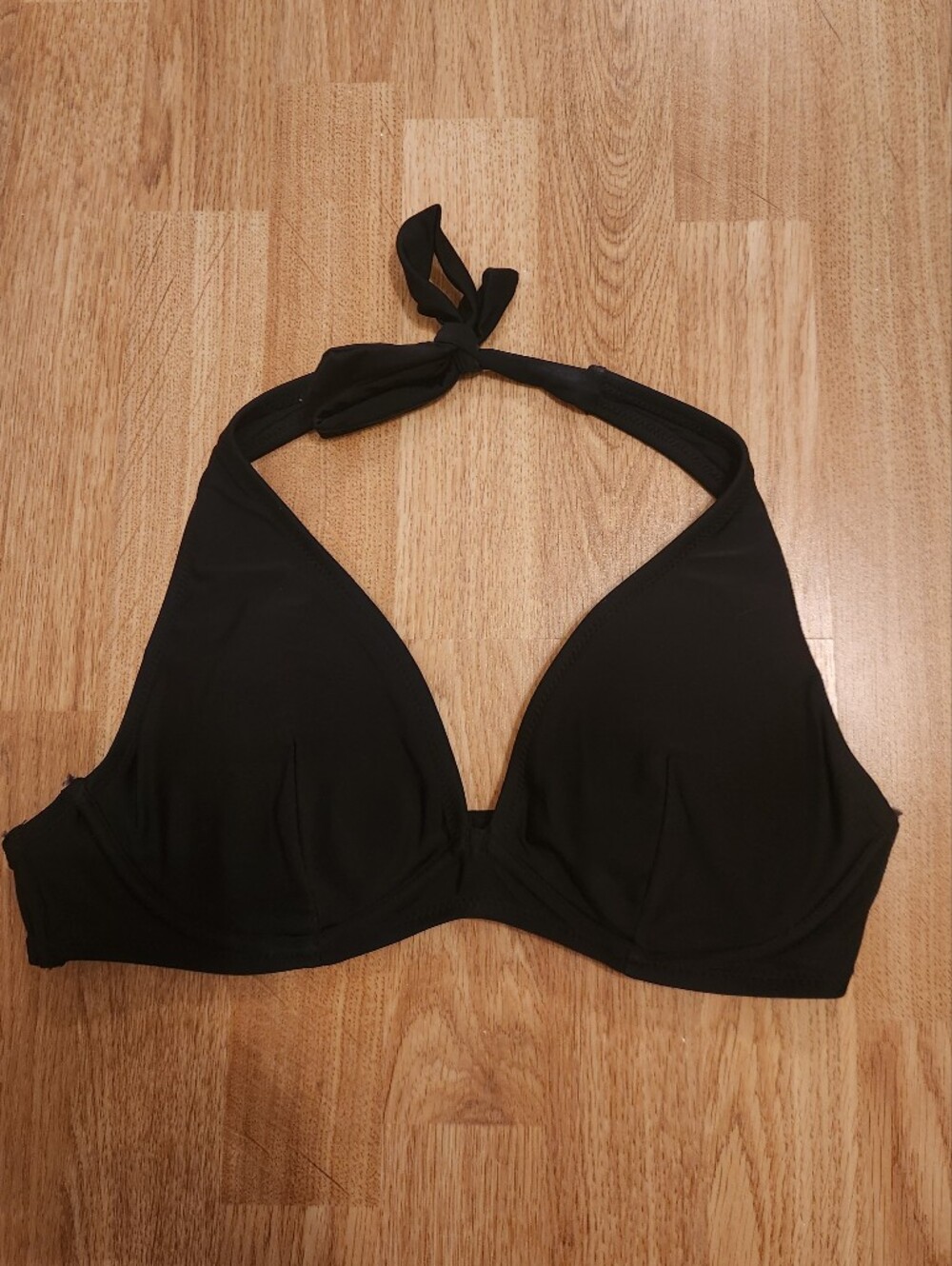 Old Navy Stretch Bikini Swim Top Black Medium